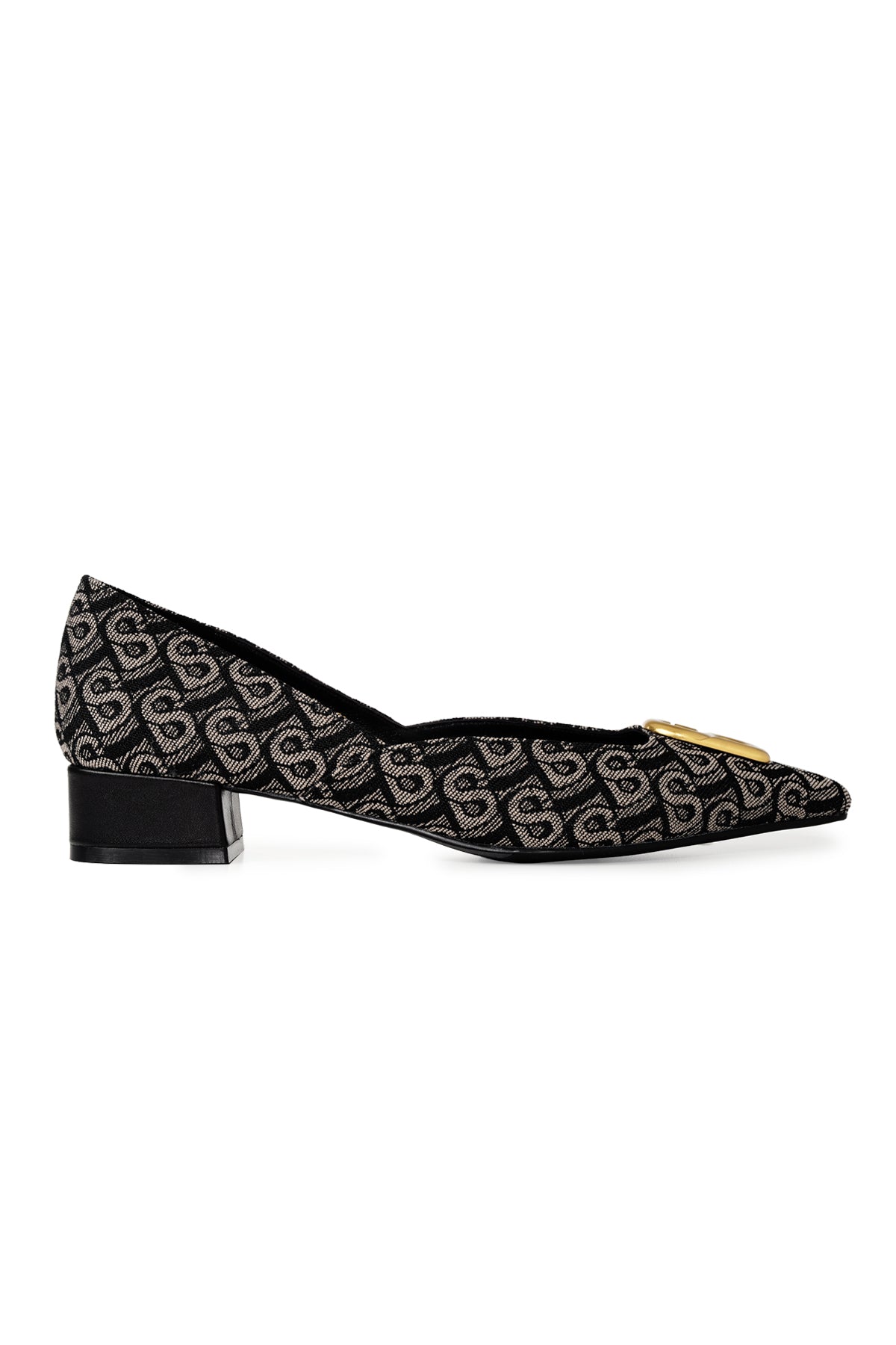 Alma Jacquard Shoes - Black – Buttonscarves