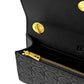 Luna Leather Wallet on Chain - Black