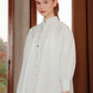 Briella Pleated Shirt - Off White