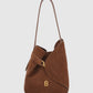 Britney Bag Small - Suede Leather - Caramel