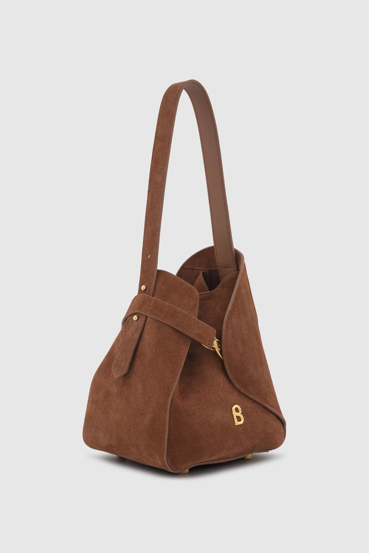 Britney Bag Small - Suede Leather - Caramel