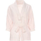 Buttonscarves X Jovian Paradiso Prue Wrap Cardigan In Marshmallow Pink