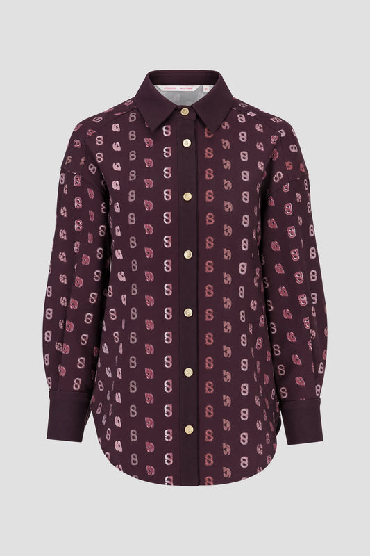 Nagita Shirt - Burgundy