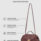 Alma Shoulder Bag - Cabernet