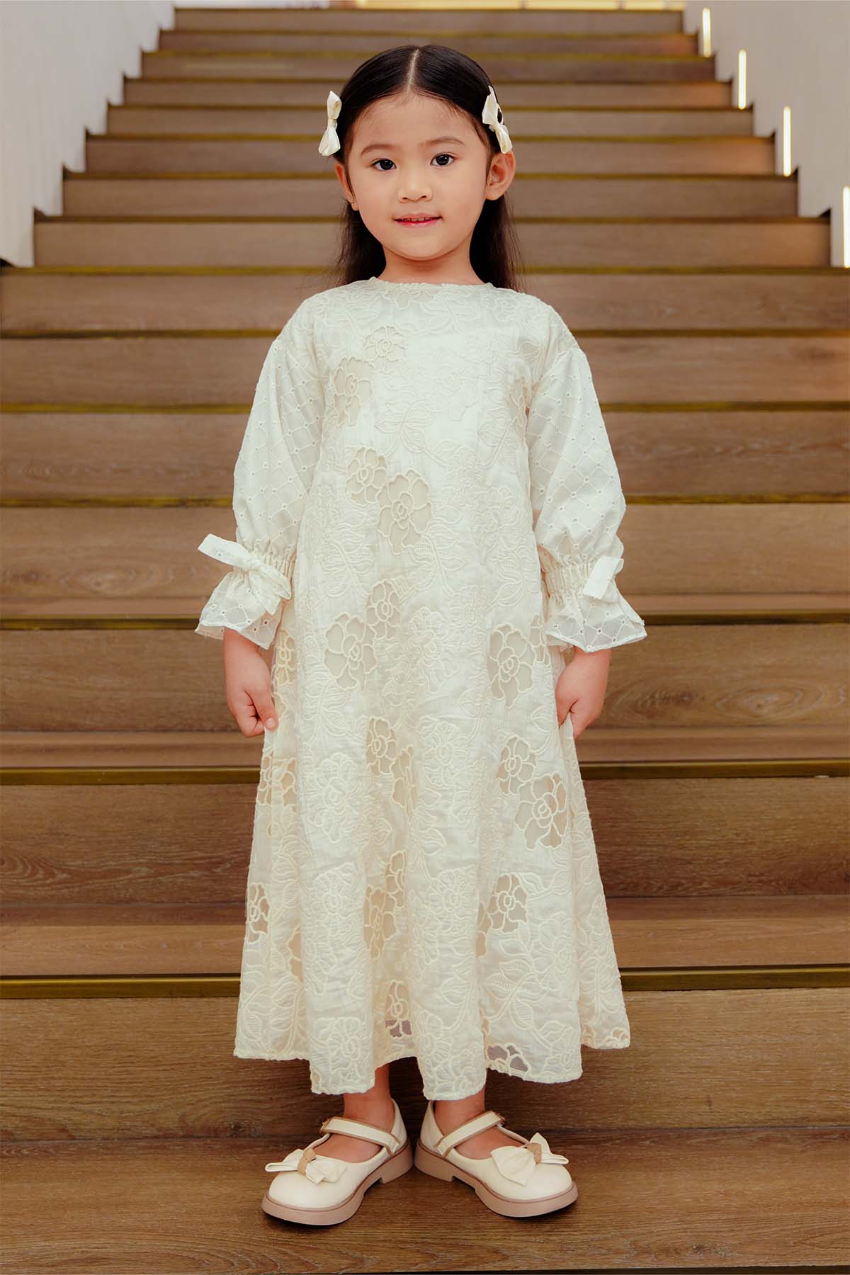 Carissa Kids Dress - Ivory