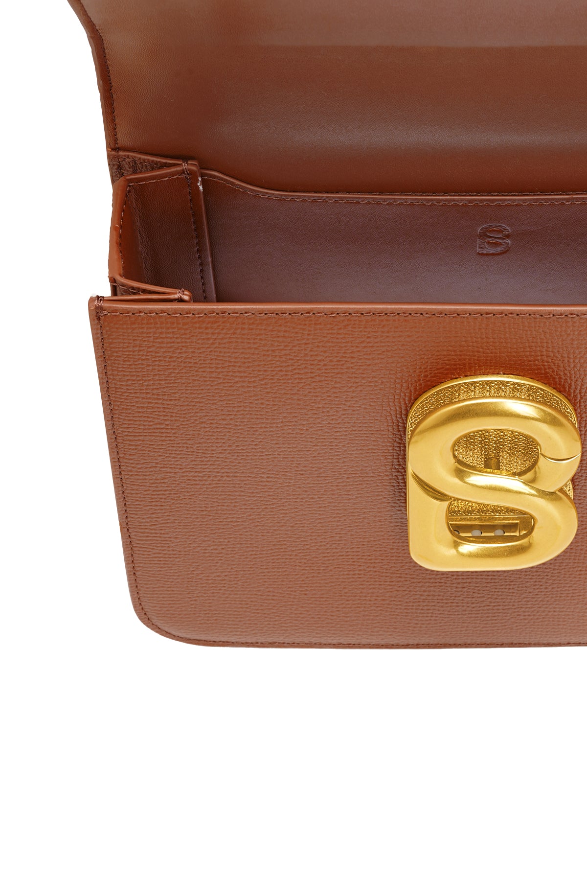 Audrey Chain Leather Bag  Medium - Caramel