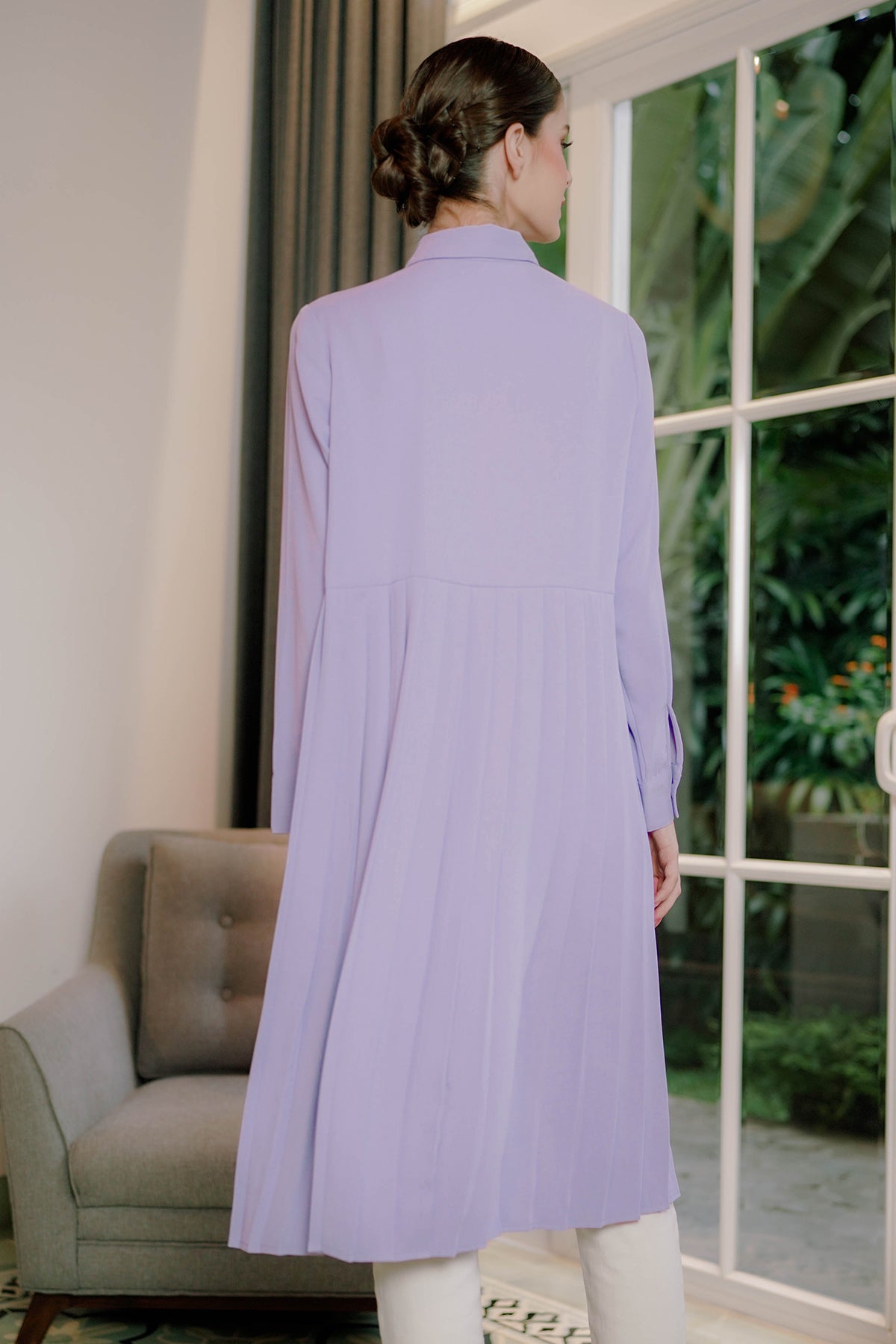 Catia Midi Dress - Lavender