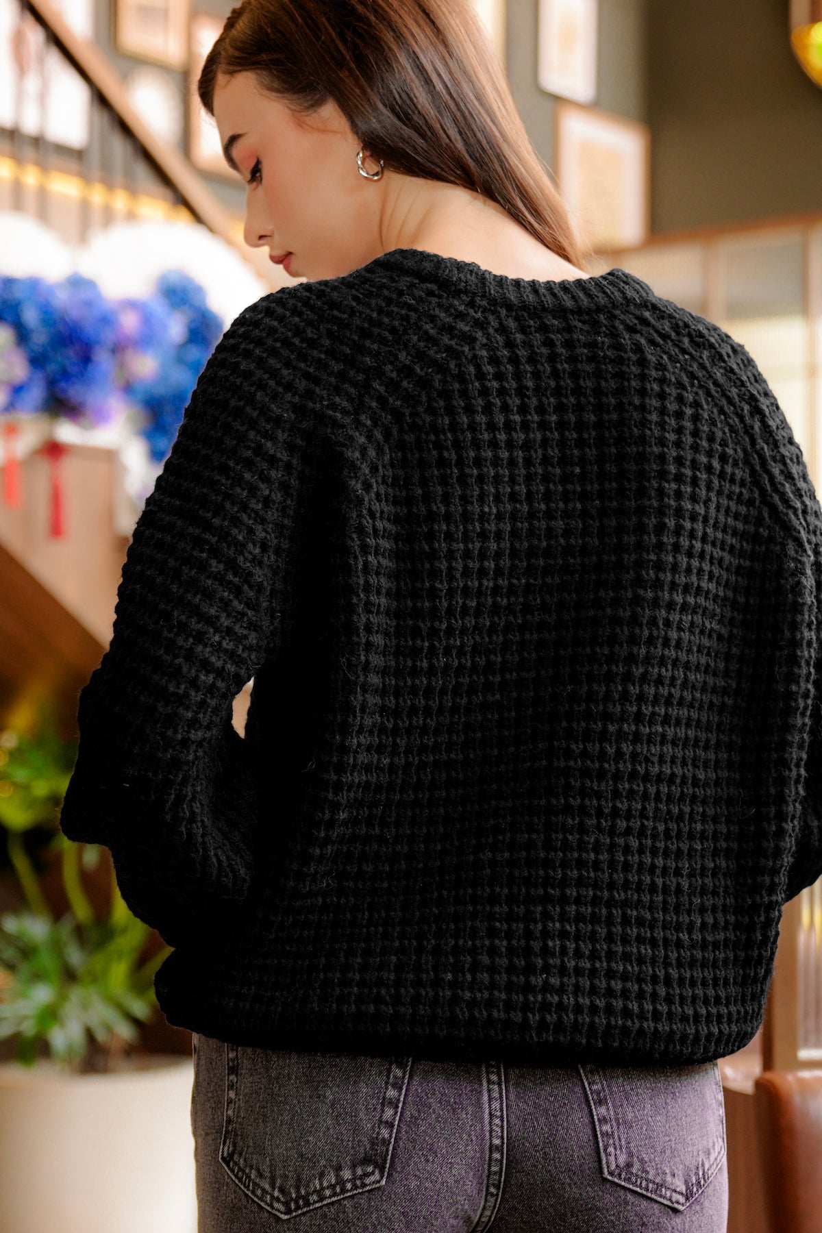 Willow Knit Sweater - Black