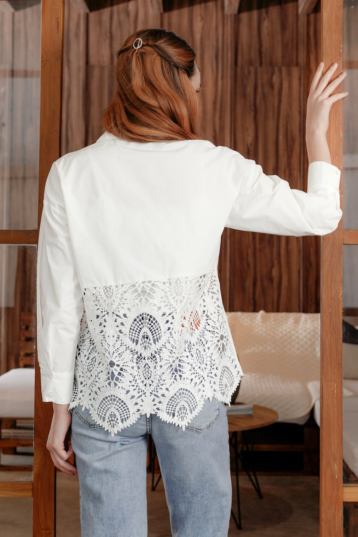 Madelyn Lace Top - Vanilla