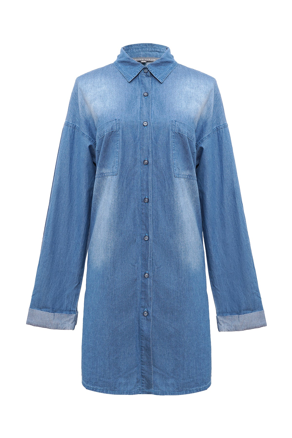Denim Shirt - Blue – Buttonscarves
