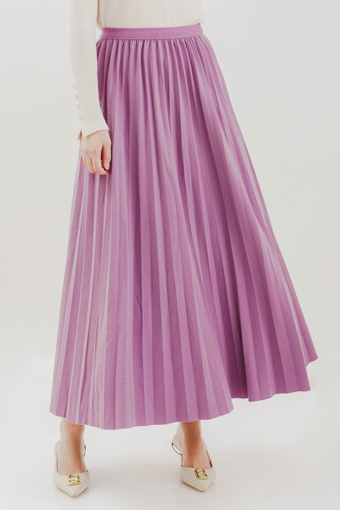 Dear Pleats Skirt - Purple