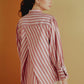 Denara Stripes Shirt - Terracotta