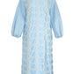 Erica Embroidery Dress - Blue