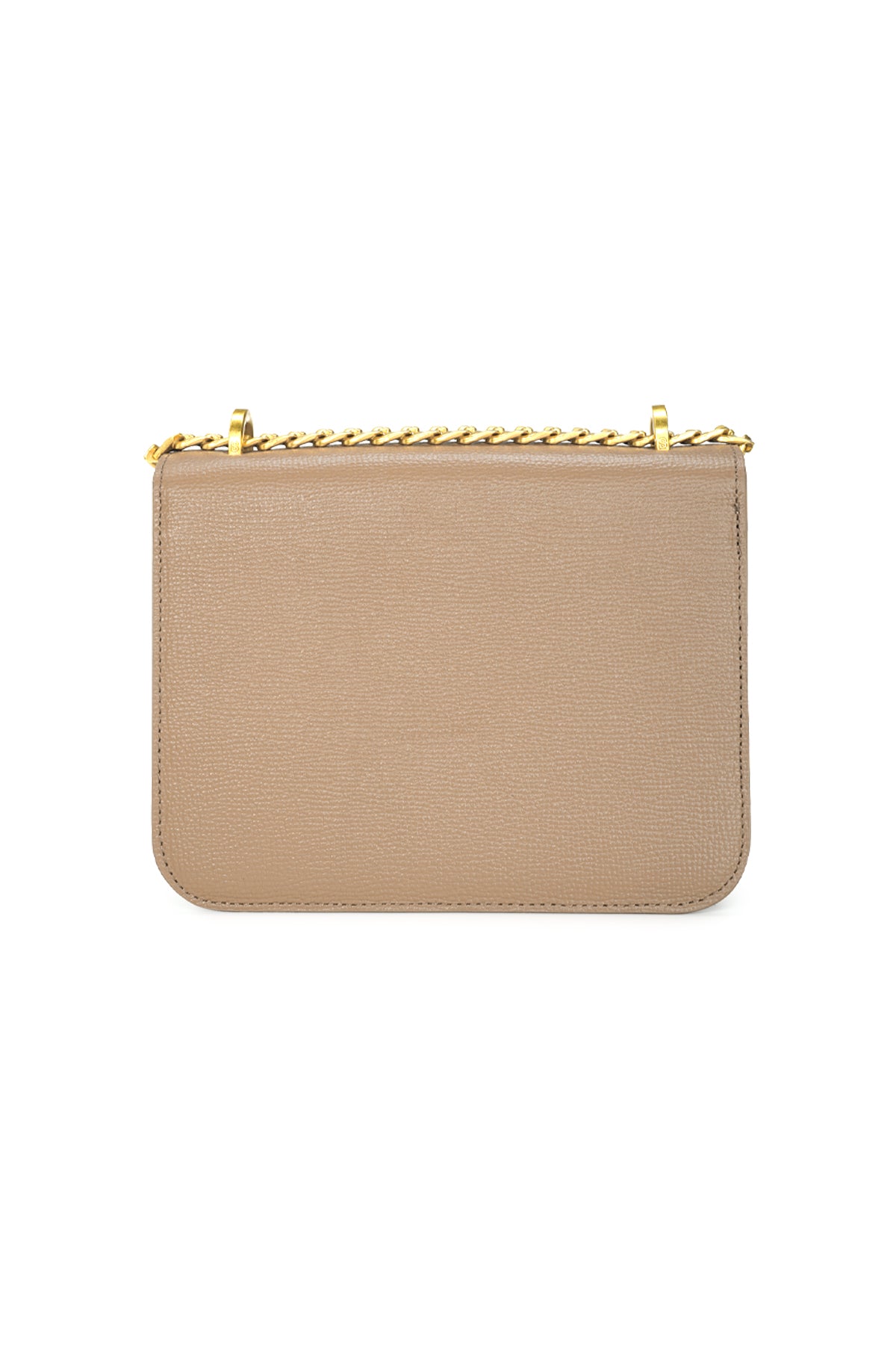Audrey Chain Leather Bag Small - Ecru