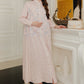 Elise Embroidery Shirt Dress - Pink