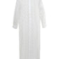 Elmira Lace Shirt Dress - White