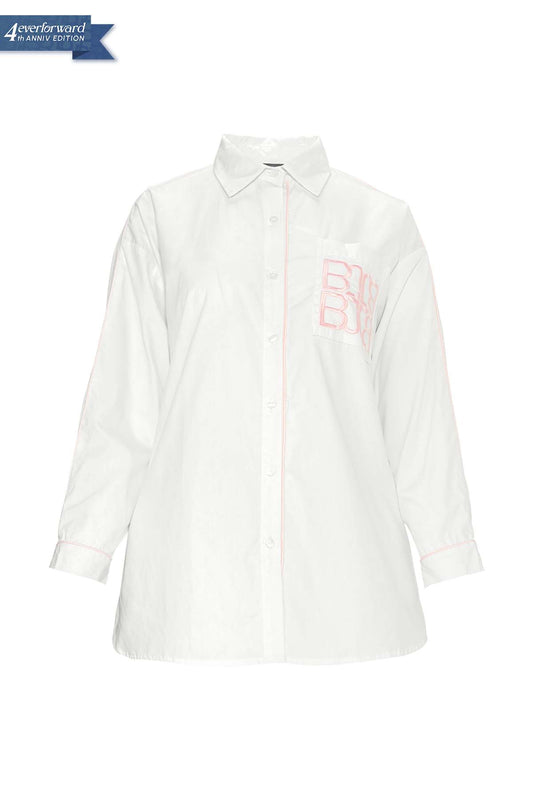 Embroidered Cotton Shirt - White