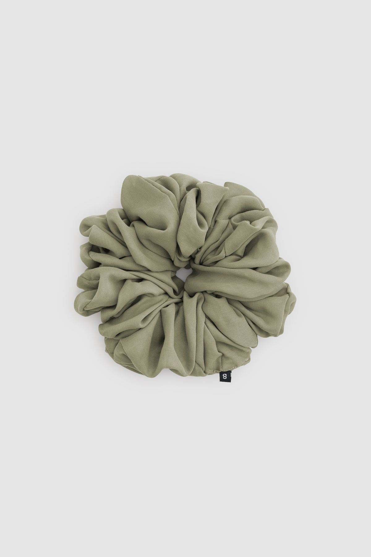 Everyday Twill Scrunchie - Smoke Olive