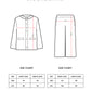 Grid Cardigan Set - Black