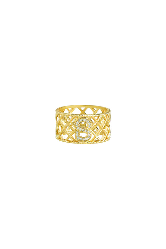 Diana Ring Brooch - Gold