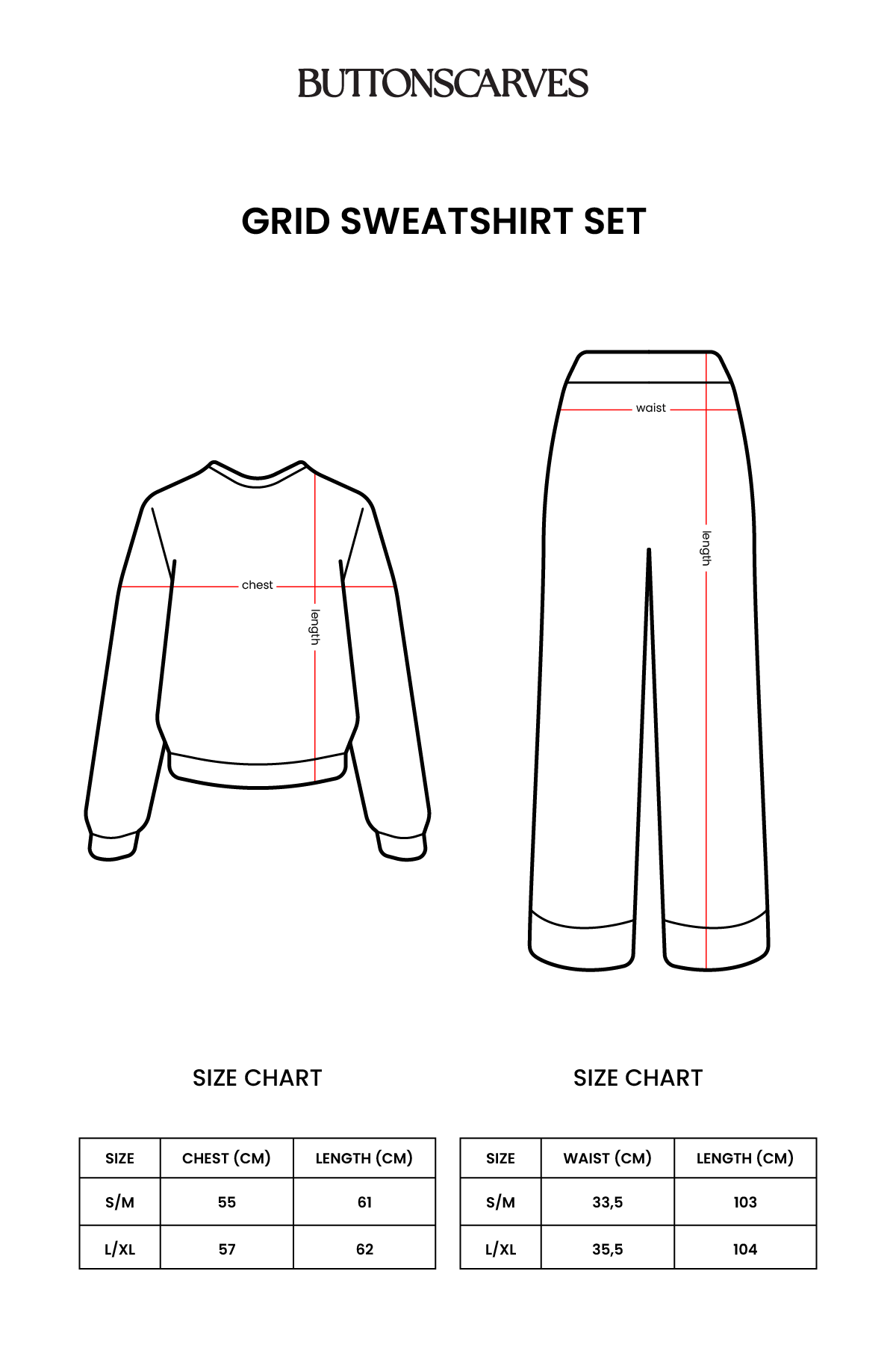 Grid Sweatshirt Set - Ivory