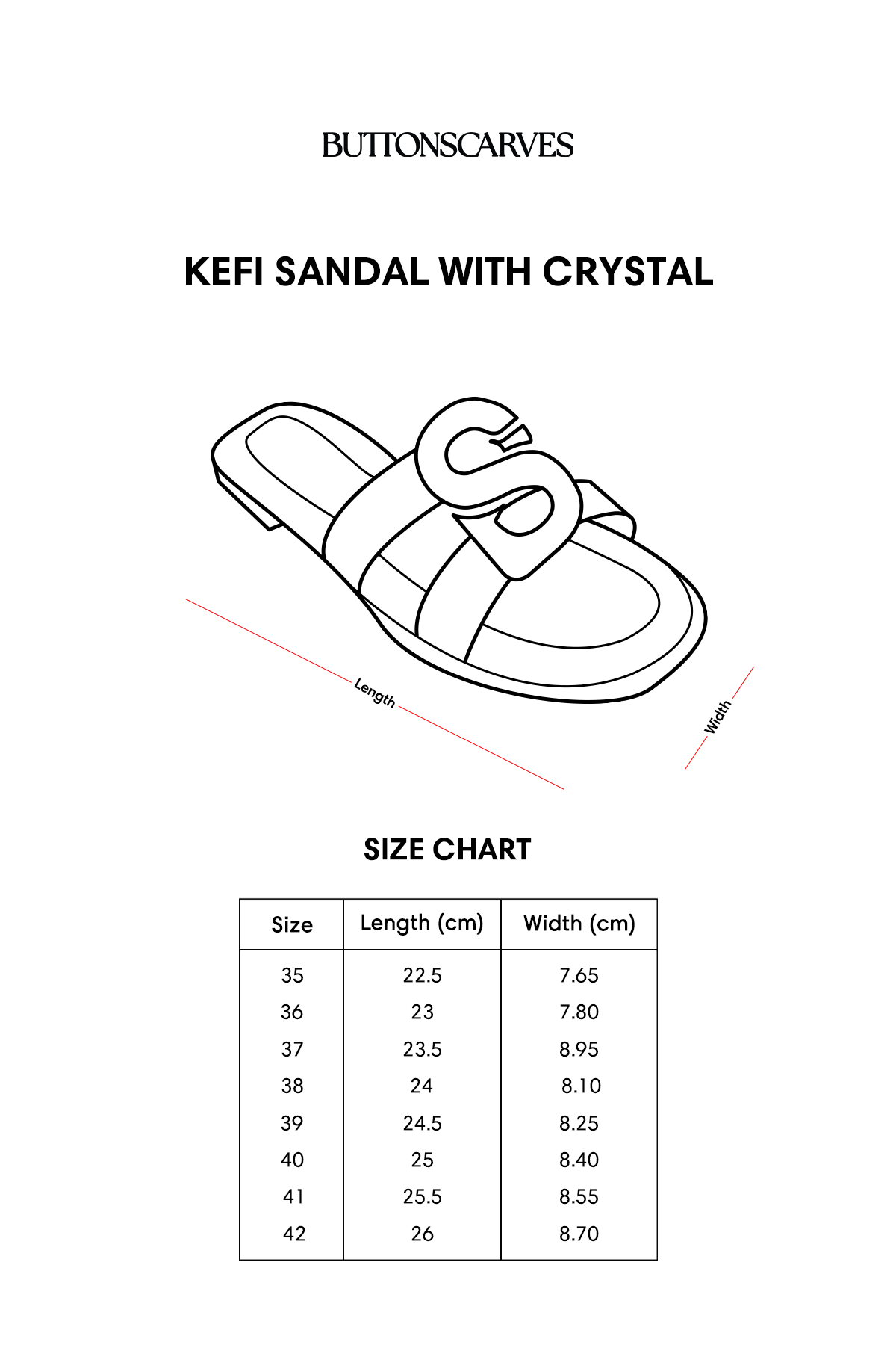 Kefi Sandal with Crystal - Gold