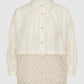 Louisa Embroidery Shirt - Ivory