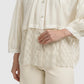 Louisa Embroidery Shirt - Ivory