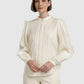 Louisa Pleated Shirt - Ivory