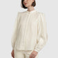 Louisa Pleated Shirt - Ivory
