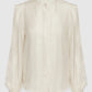 Louisa Pleated Shirt - Ivory