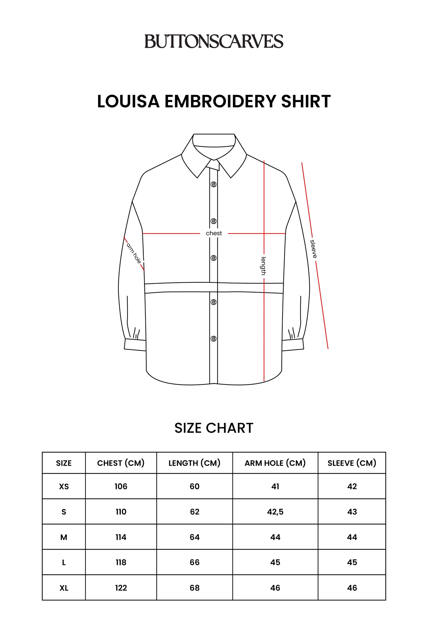 Louisa Embroidery Shirt - Ivory