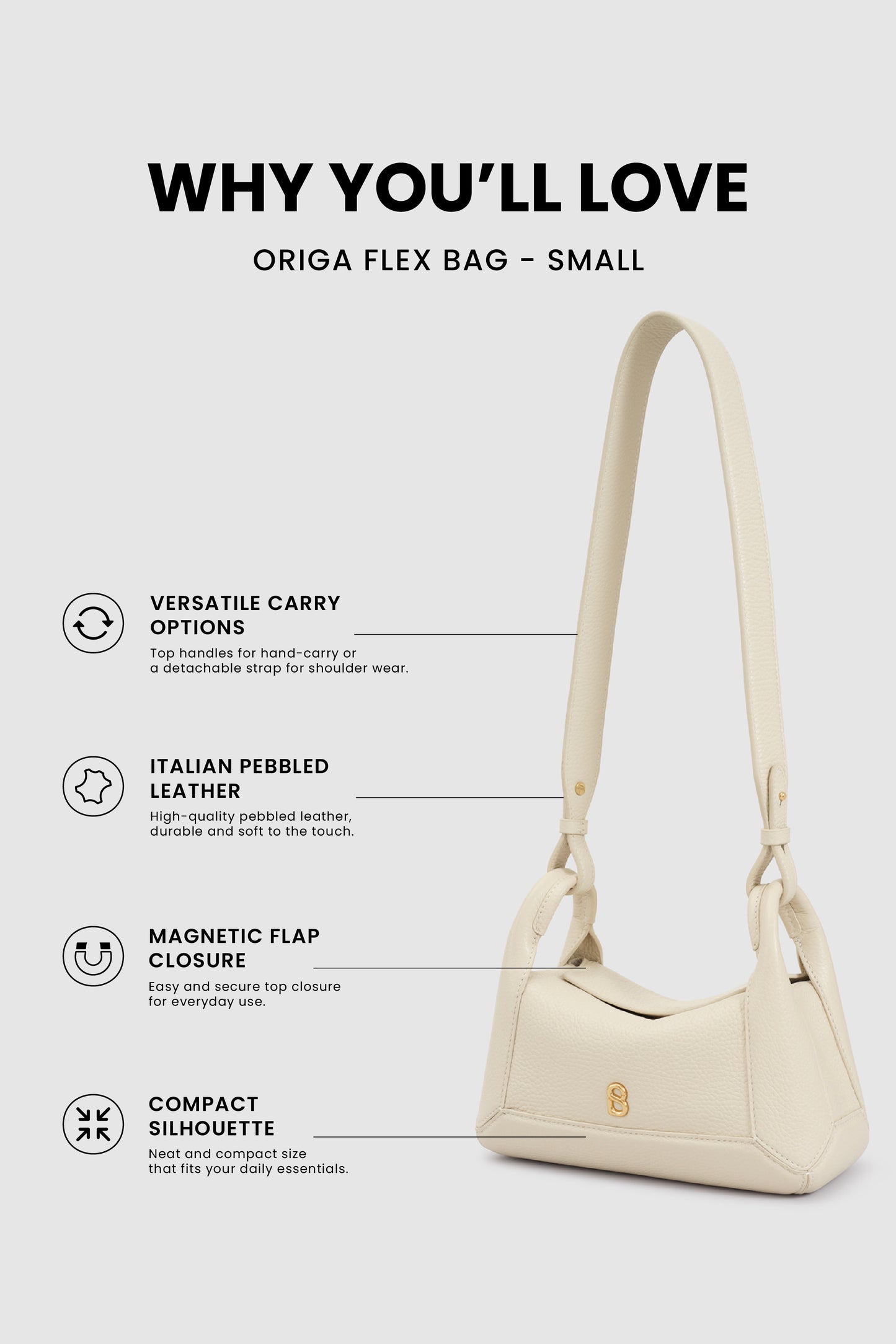 Origa Flex Bag Small - Lamb