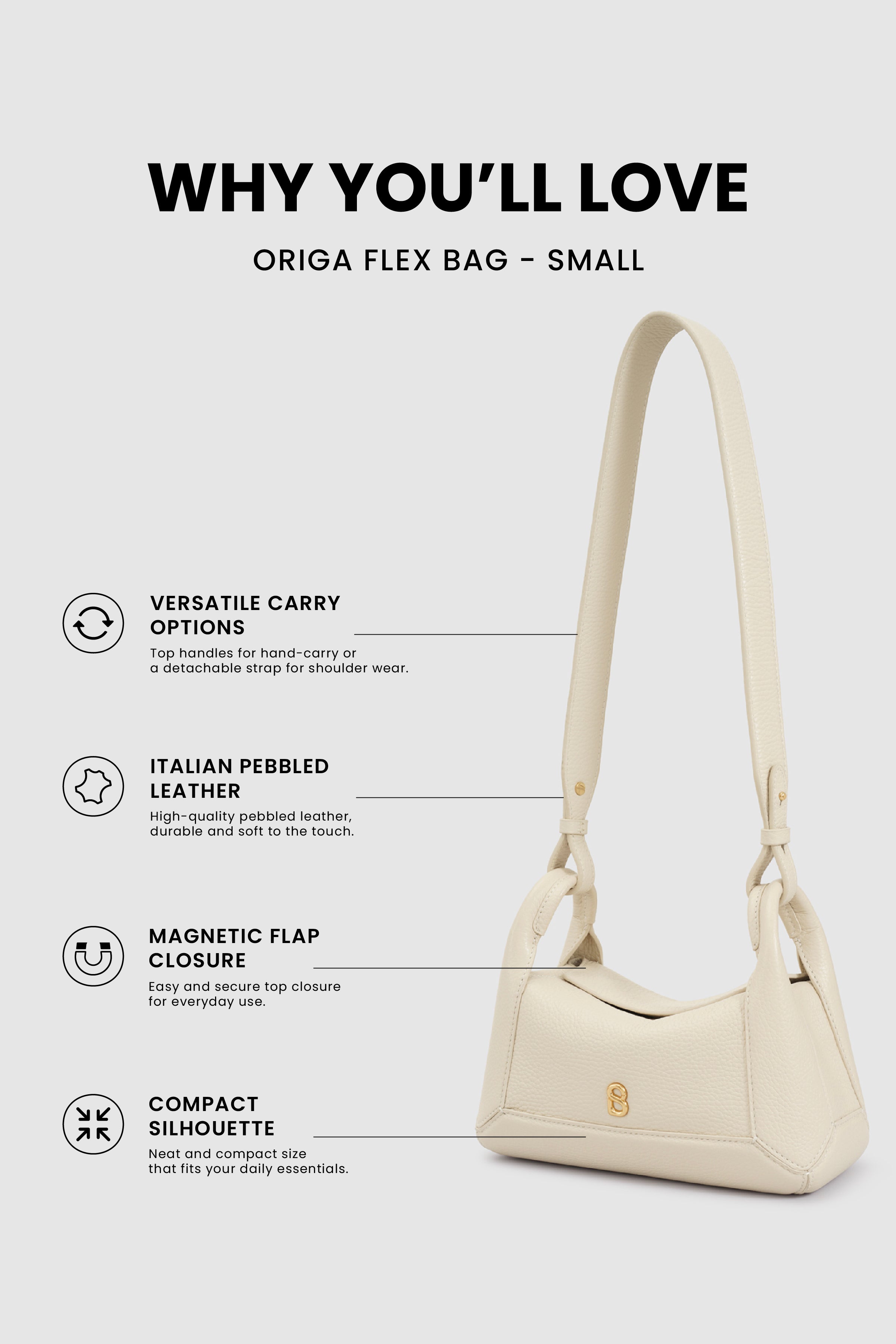 Origa Flex Bag Small - Lamb