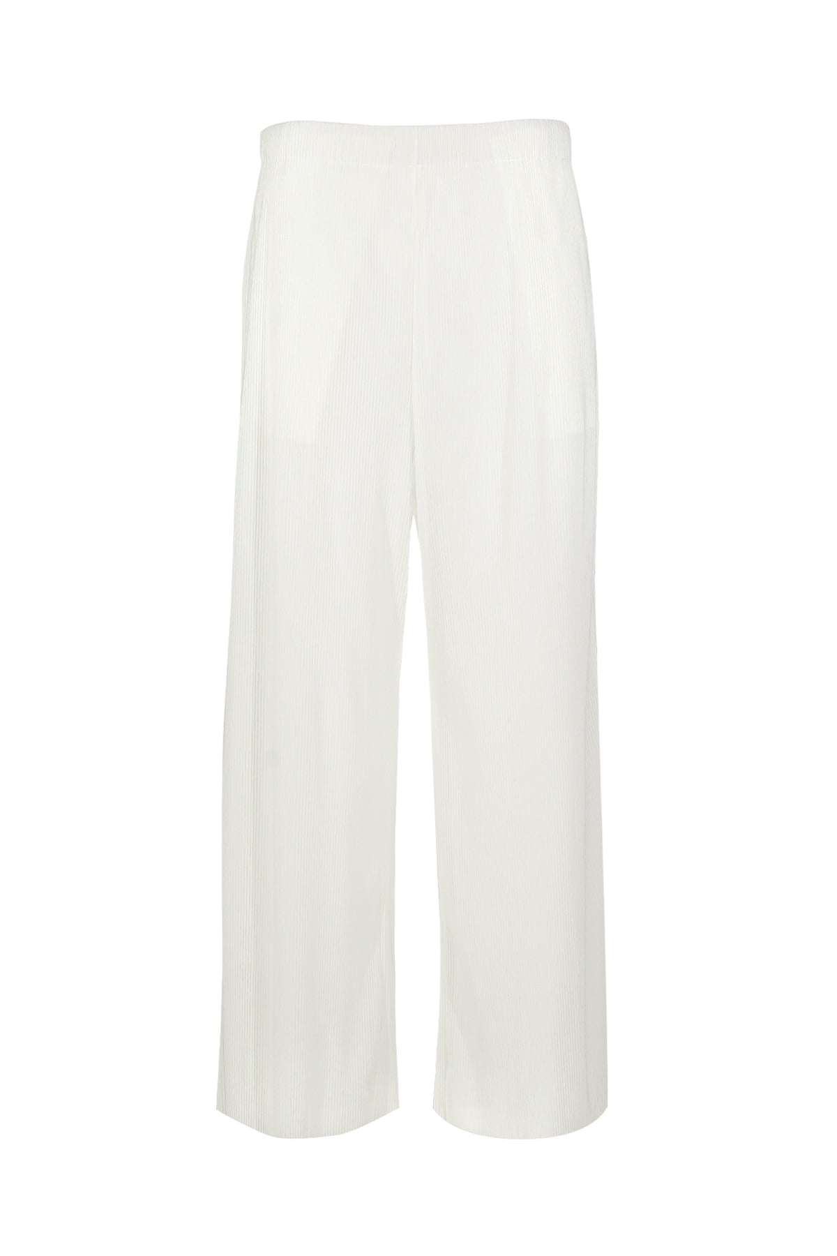 Lea Pleated Pants - White