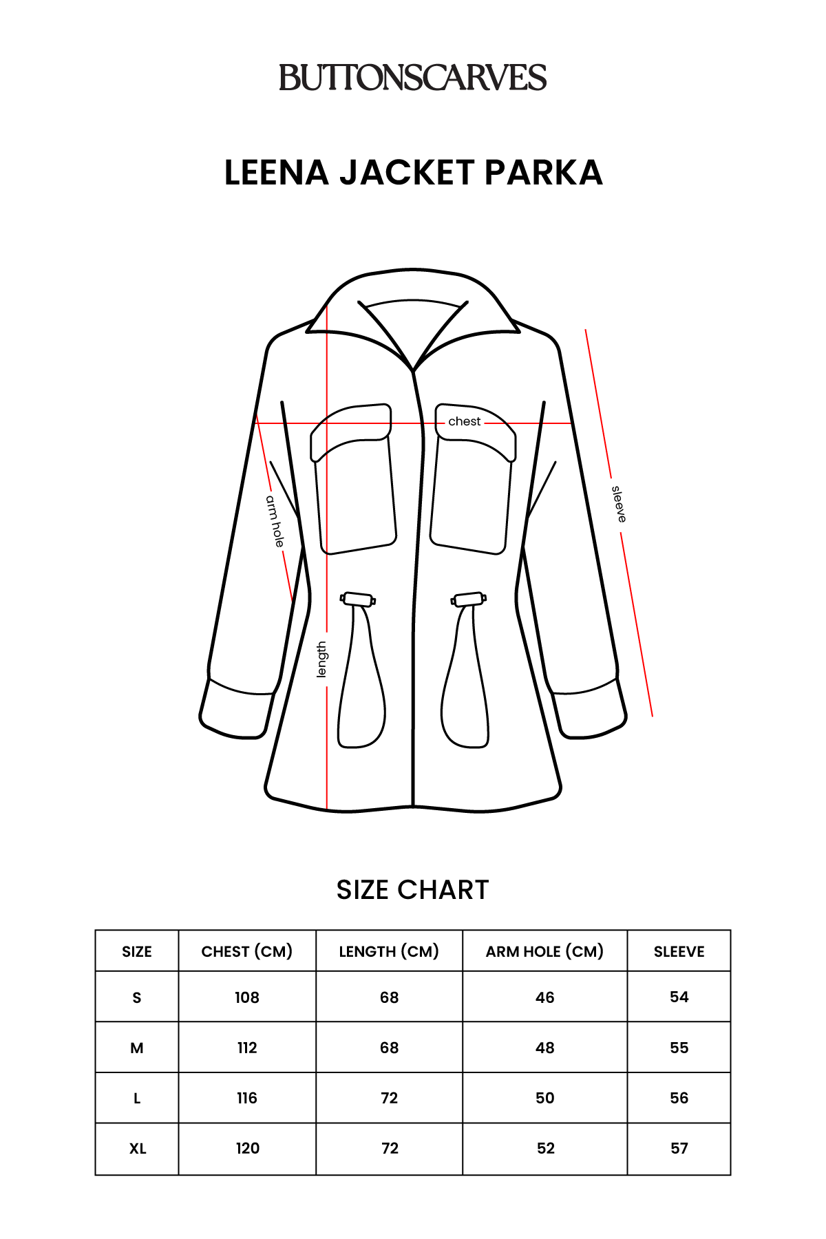 Leena Jacket Parka - Grey