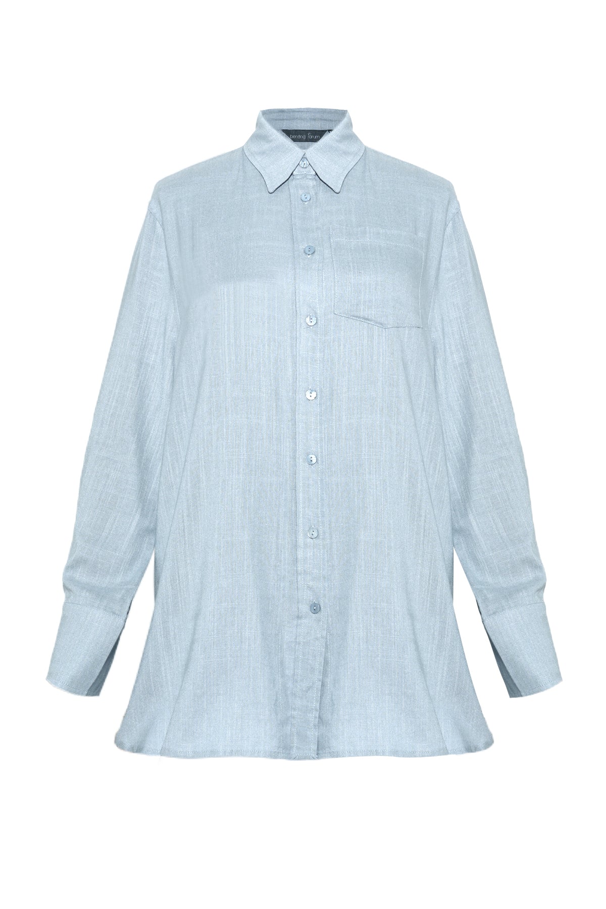 Linen Pocket Shirt - Powder Blue