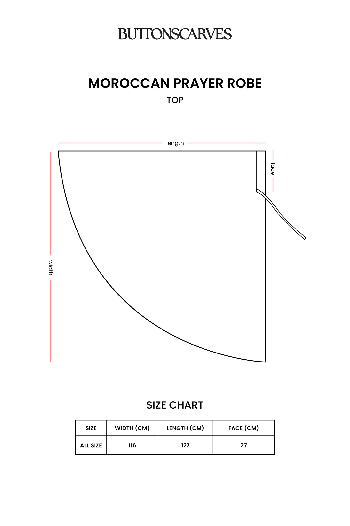 Moroccan Prayer Robe - Ivory