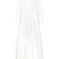 Masha Pleated Dress - White