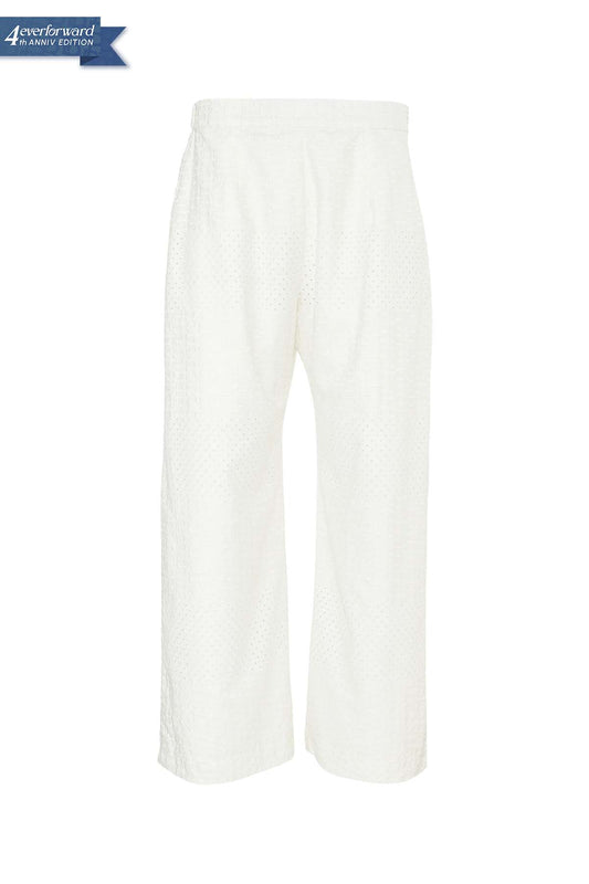 Monogram Lace Pants - Broken White