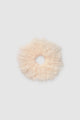 Monogram Mesh Scrunchie - Cowrie