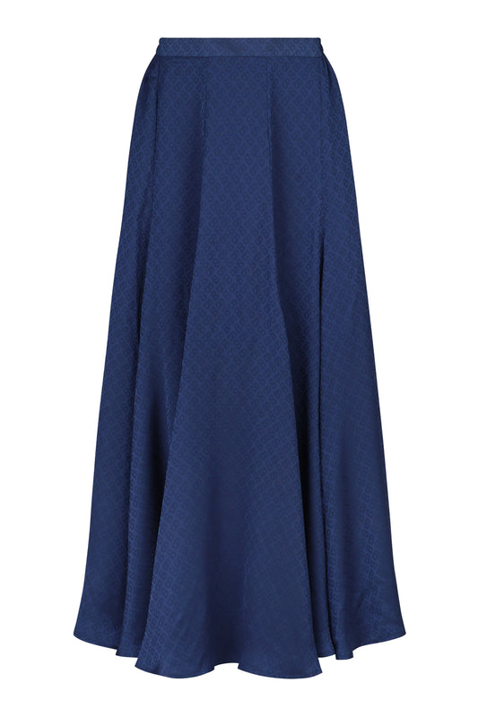 Monogram Drape Skirt