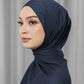Tapis Satin Jacquard Shawl - Navy Blazer