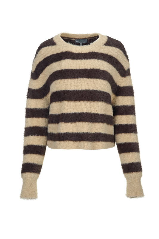 Nicole Striped Sweater - Khaki