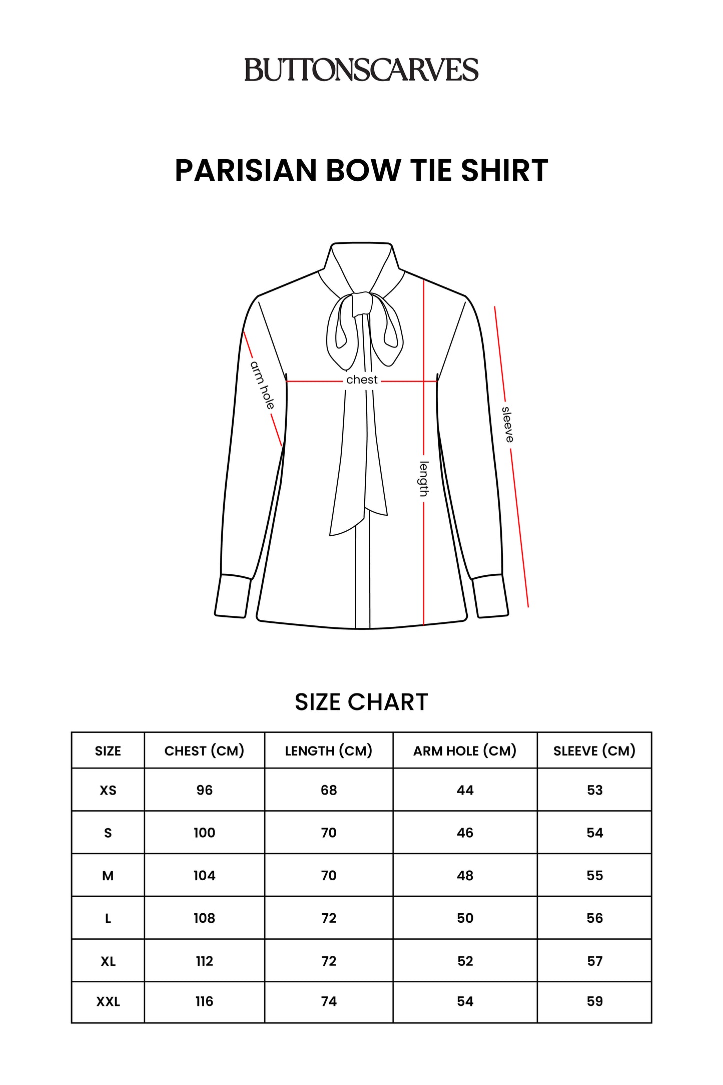 Parisian Bow Tie Shirt - Black