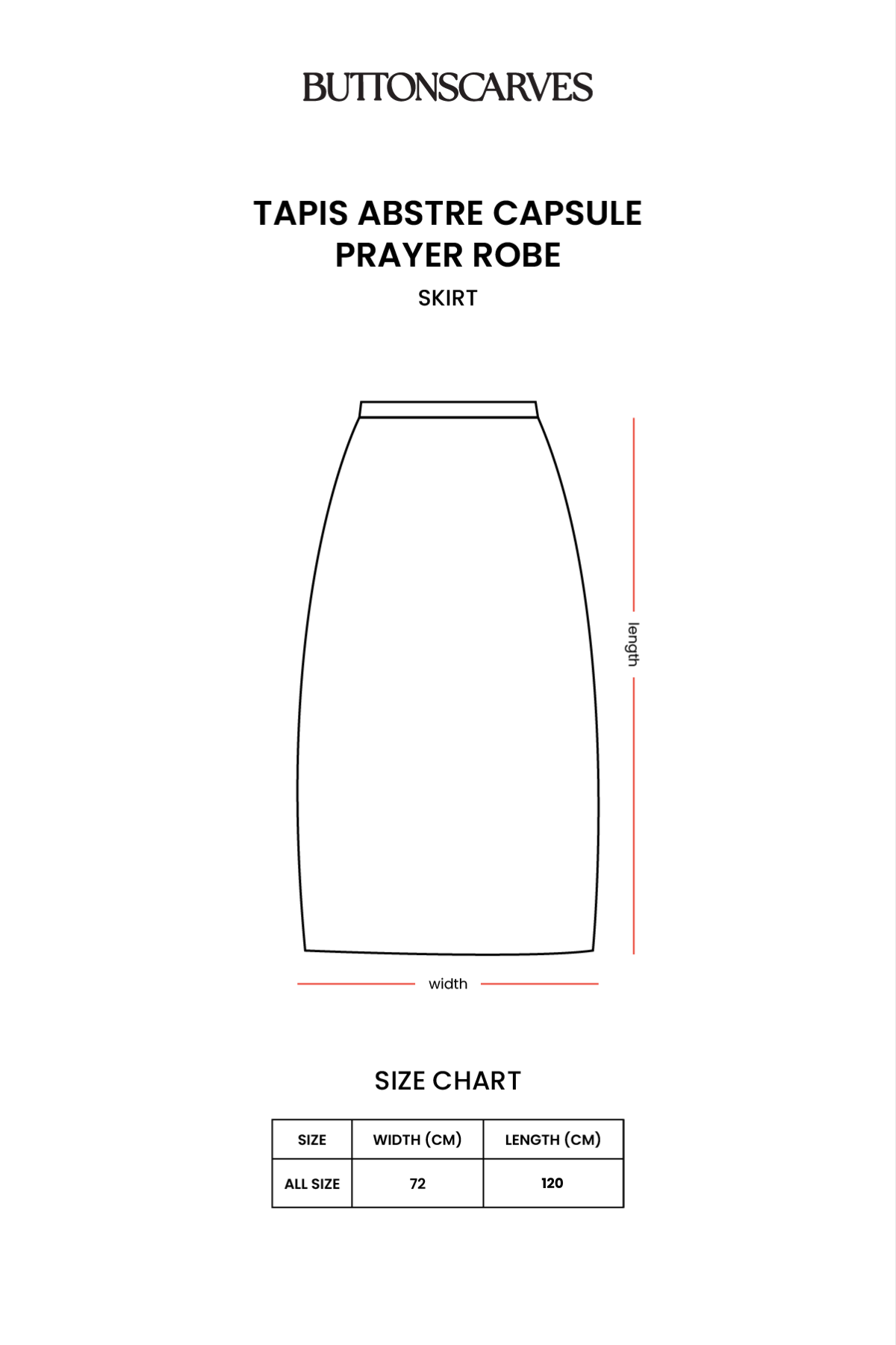 Tapis Abstre Capsule Prayer Robe - Redwood