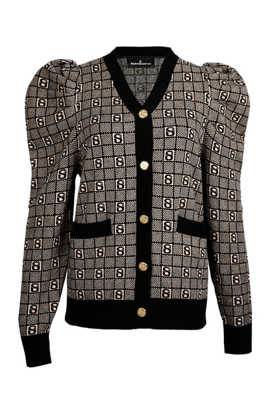 Plaid Cardigan - Brown – Buttonscarves