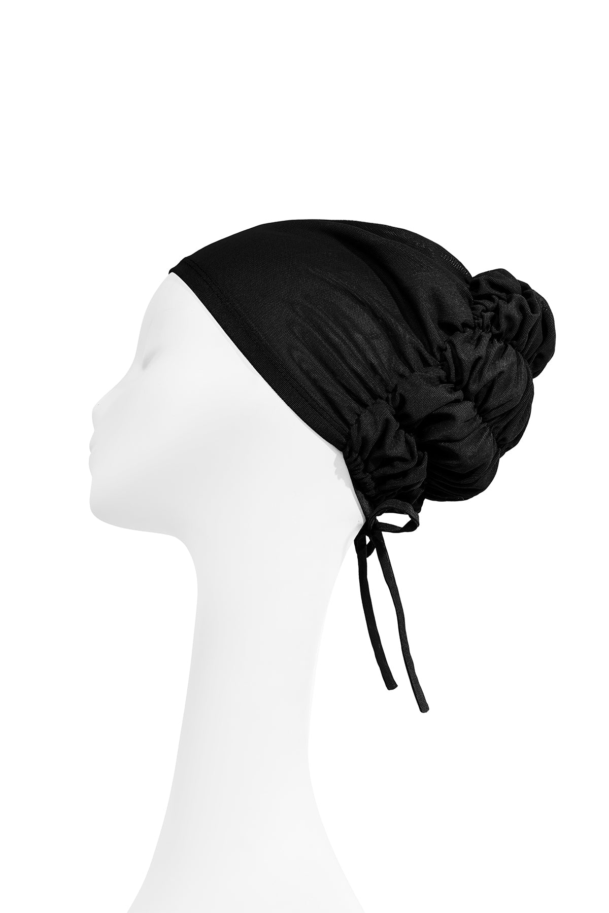 Pleated Back Inner Cap - Black – Buttonscarves