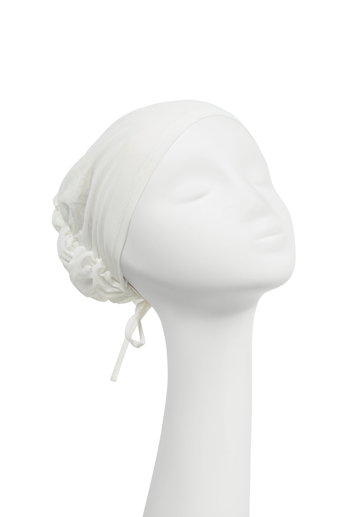 Pleated Back Inner Cap - White – Buttonscarves