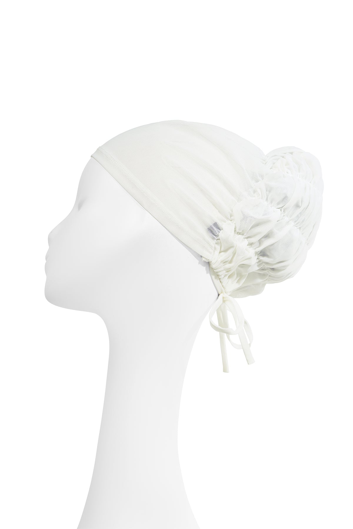 Pleated Back Inner Cap - White – Buttonscarves